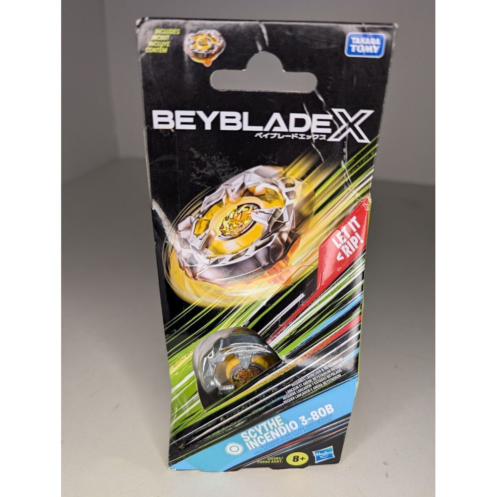 2024 BEYBLADE X Scythe Incendio 3-80B Booster Pack Wave 2 Yellow Hells Scythe